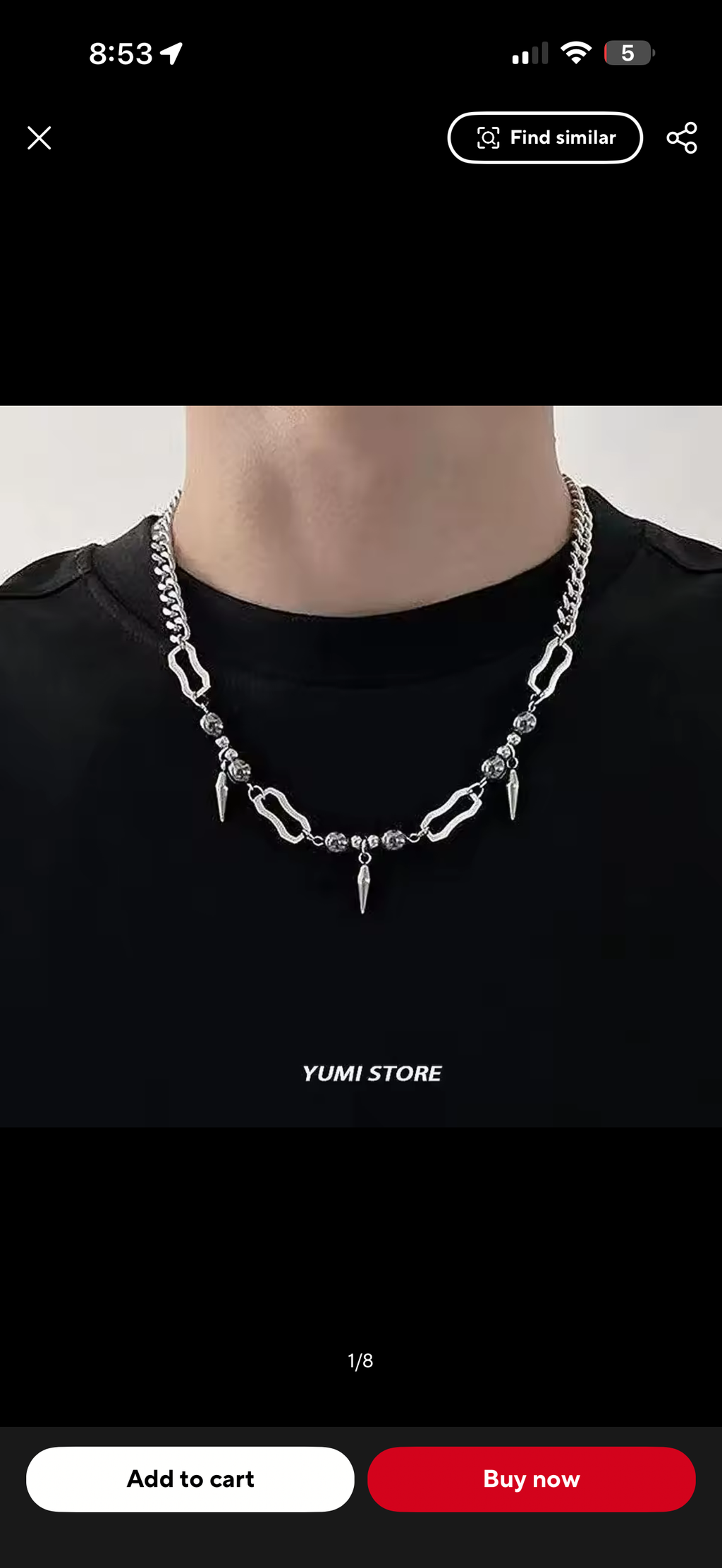 RIVET BEAD CHAIN (SILVER)