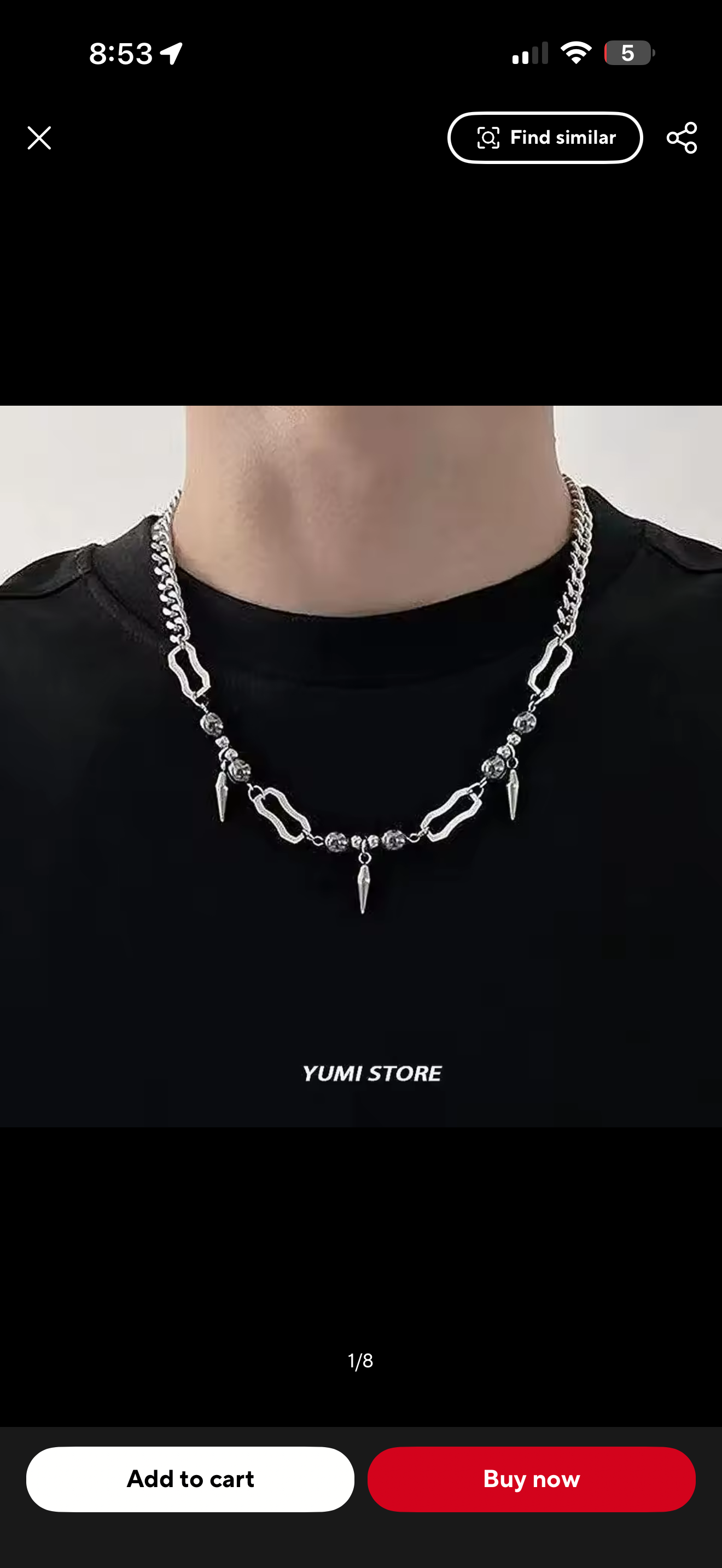 RIVET BEAD CHAIN (SILVER)