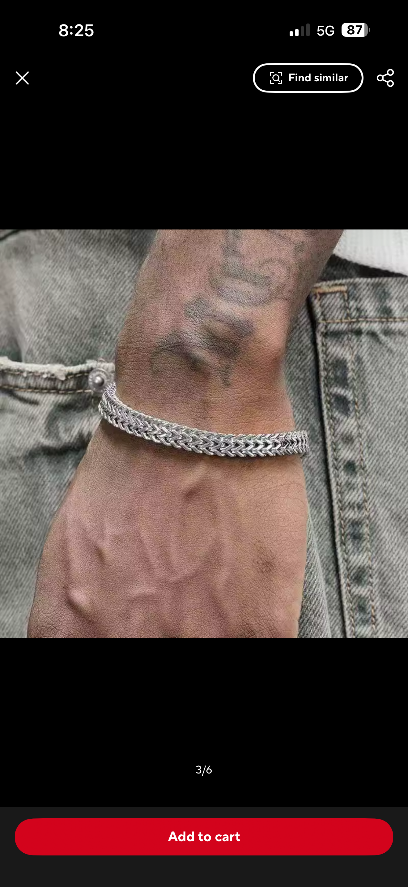 SPINAL CHAIN BRACELET (SILVER)