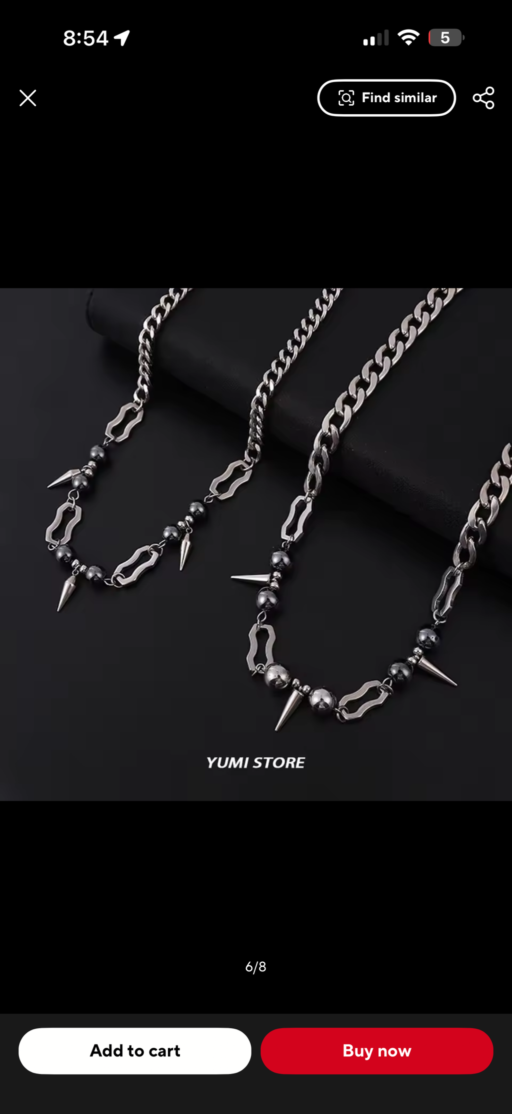 RIVET BEAD CHAIN (SILVER)