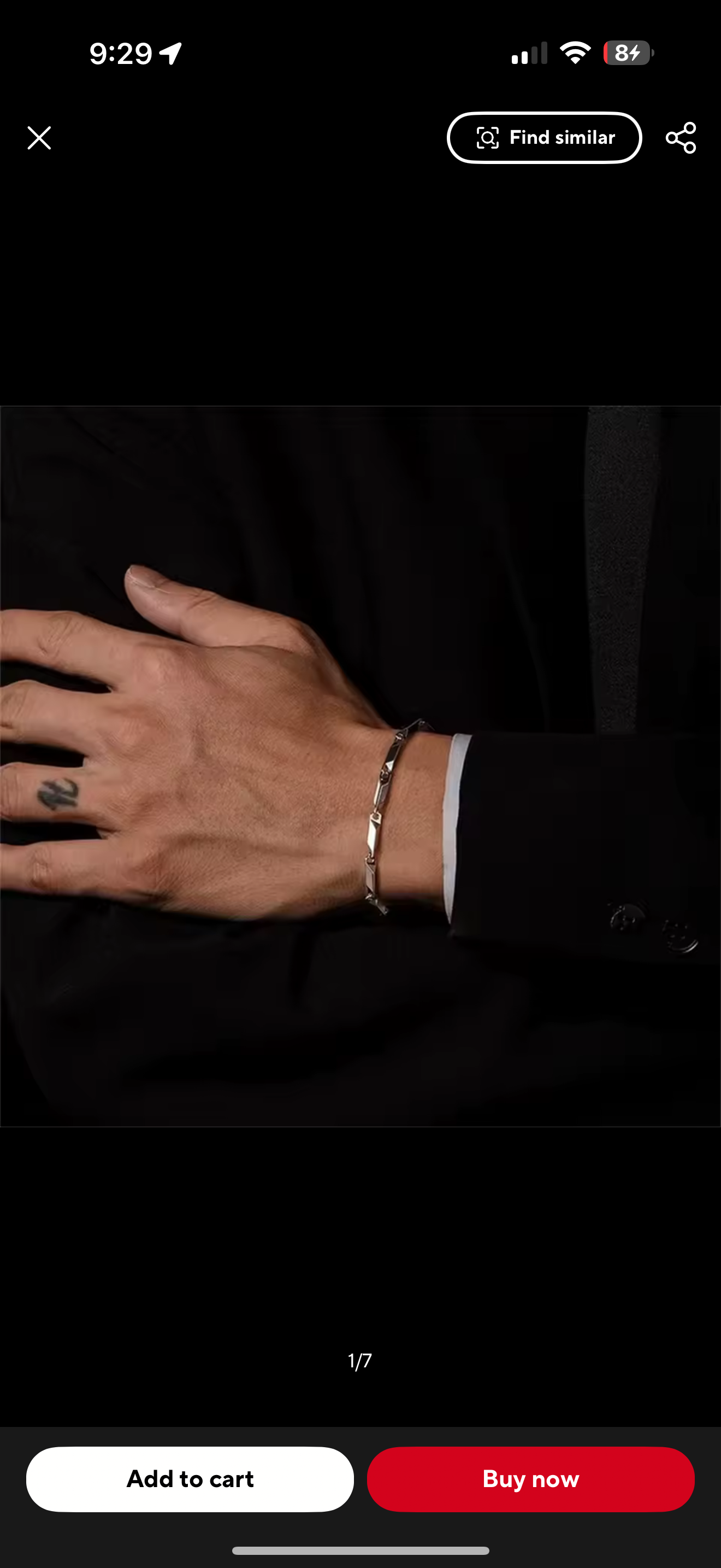 MELON SEED CHAIN BRACELET (SILVER) 3MM