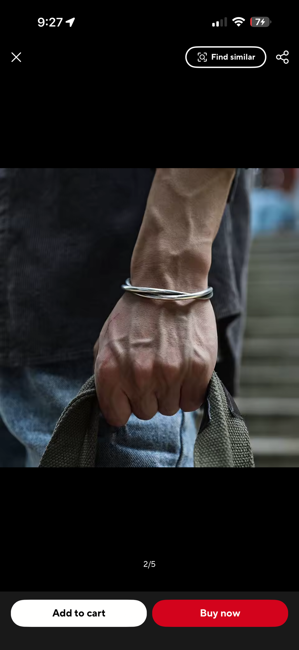 TWIST CUFF BRACELET (SILVER)