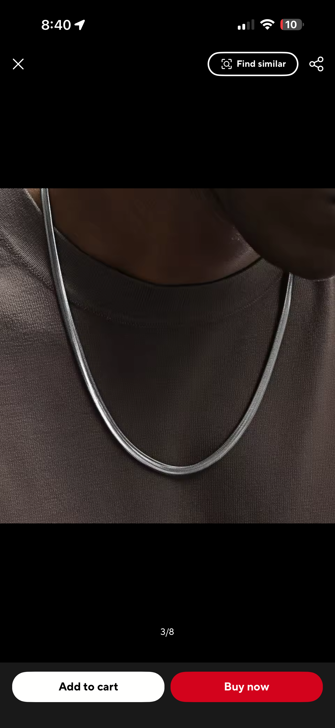 FLAT SNAKE (SILVER) 4MM