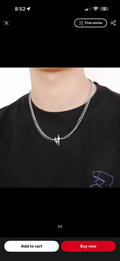 CROSS CHOKER (SILVER)