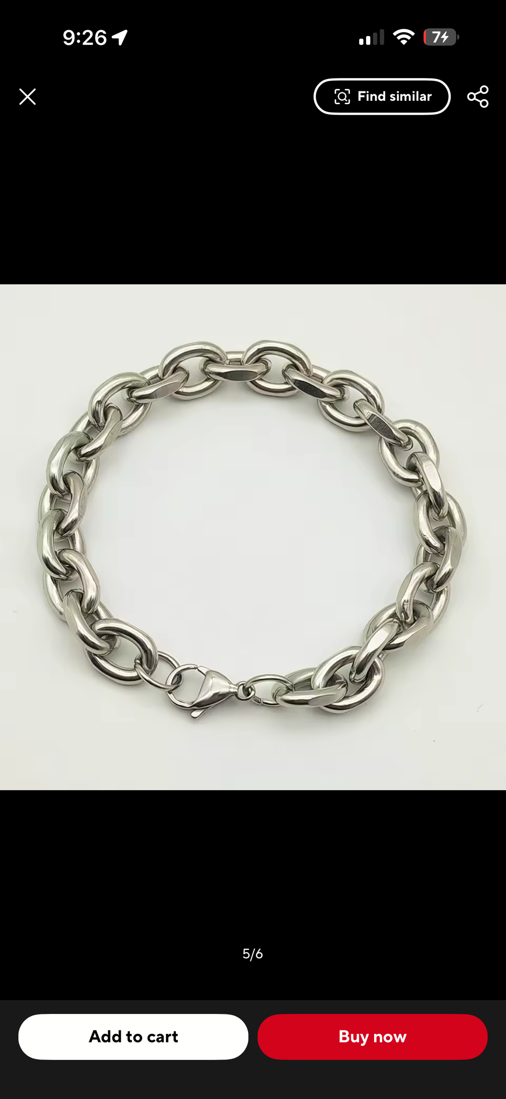 RAW CUBAN CHAIN BRACELET (SILVER)