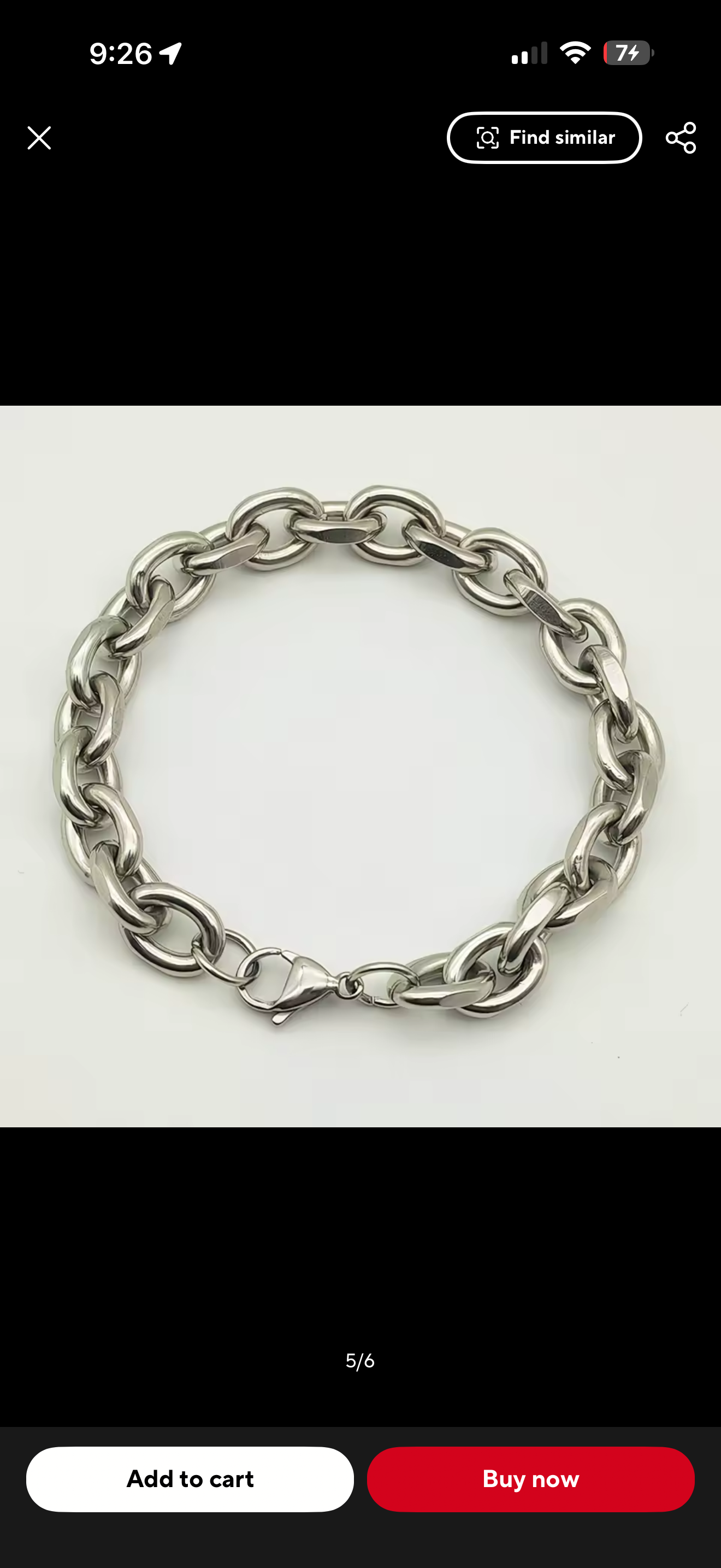 RAW CUBAN CHAIN BRACELET (SILVER)