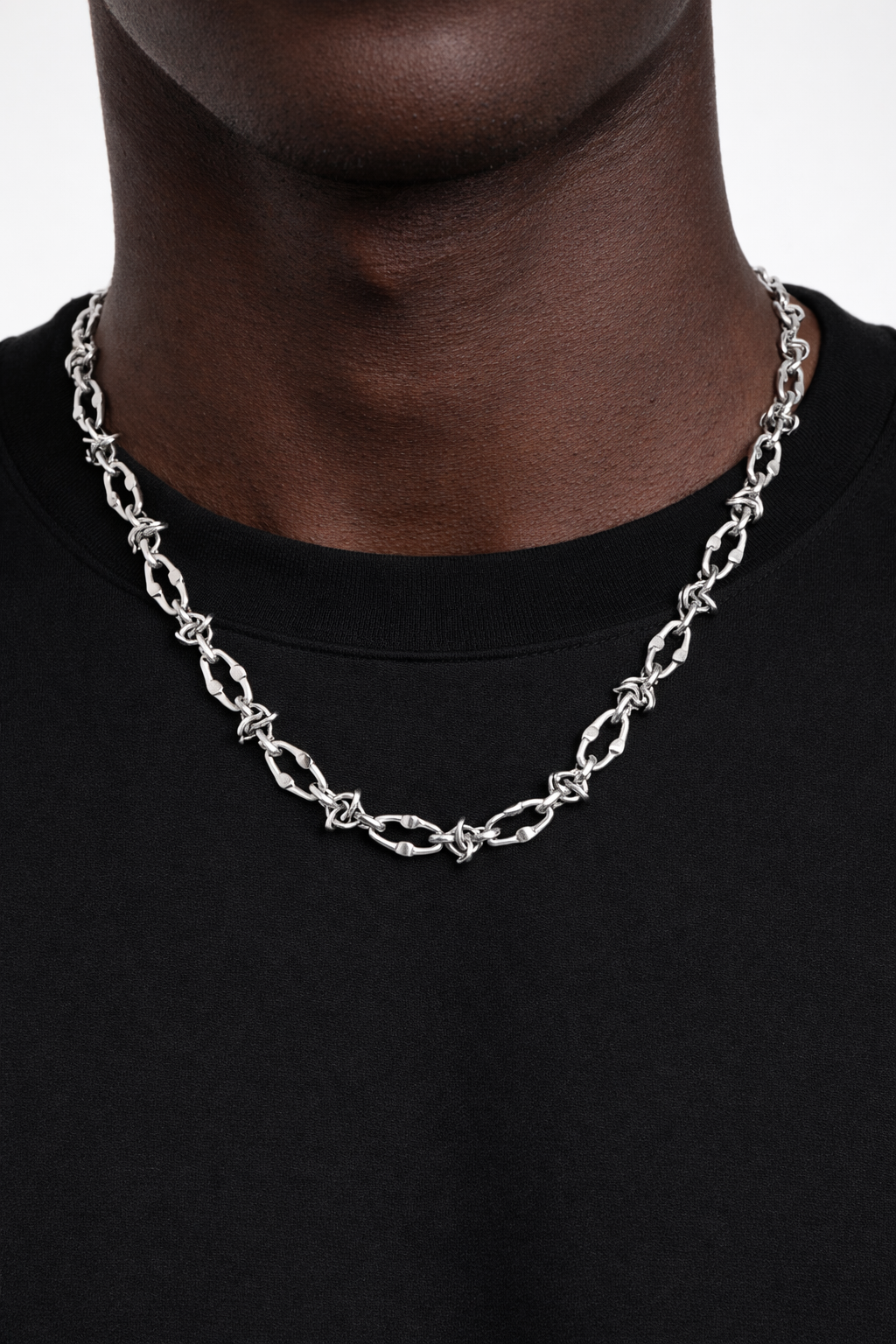 GEOMETRIC CHOKER (SILVER)